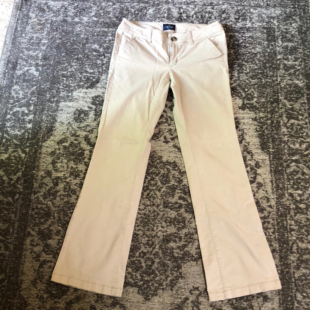 American Eagle Outfitters “Kick Boot” Khaki Pants